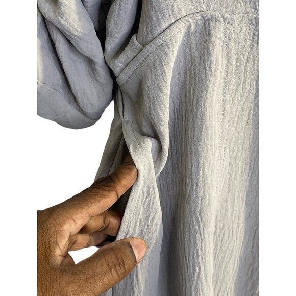 Max Studio Womens Clay Button-Down Maxi Dress Long Sleeve Size Large New - Picture 5 of 10